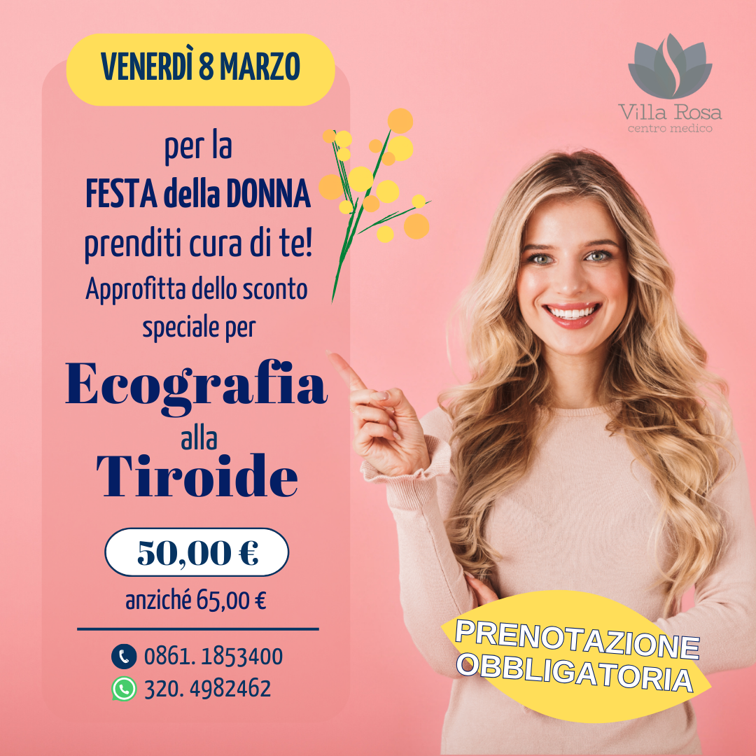 Ecografia della Tiroide: sconto speciale per la Festa della Donna